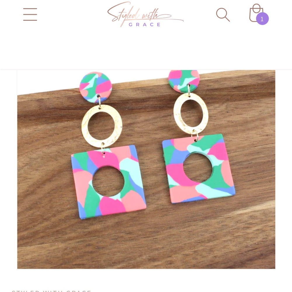 Funky Rubber Earings